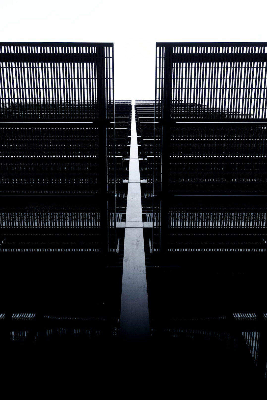 Server room with rows of data racks