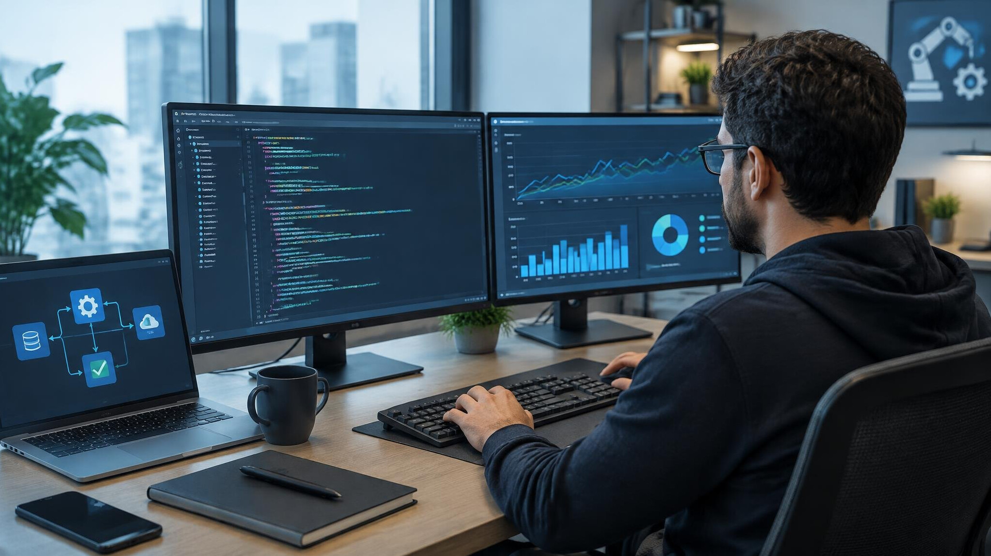 software coding screen